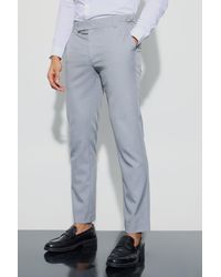 BoohooMAN - Wool Look Adjustable Waist Tailored Pants - Lyst