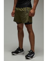 BoohooMAN - Man Active 2-in-1 Stretch-Shorts - Lyst