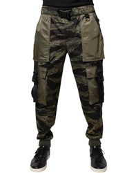 BoohooMAN - Dolce & Gabbana Tiger Camo Cargo Pants Model Pan75900 - Green - Lyst