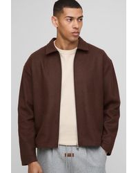 BoohooMAN - Strukturiertes Oversize Overshirt - Lyst