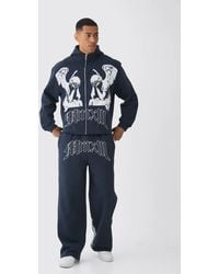 Boohoo - Chándal Oversize Recto Con Capucha - Lyst