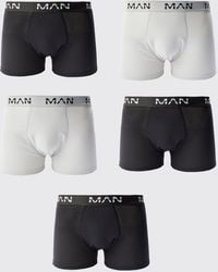 BoohooMAN - 5 Pack Mixed Colour Trunks - Lyst