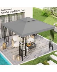 BoohooMAN - Outsunny Outsunny 3(m) 2 Tier Garden Gazebo Top Cover Replacement Canopy Roof - Lyst