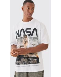 BoohooMAN - Oversized Nasa License T-shirt - Lyst