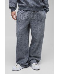 BoohooMAN - Jogginghose mit weitem Bein und Official-Applikation - Lyst
