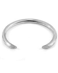 BoohooMAN - Anchor & Crew Samson Round Maxi Wayfarer Silver Bangle - Lyst