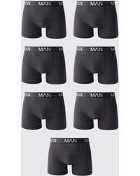 BoohooMAN - 7 Pack Man Dash Repeat Classic Trunks - Lyst