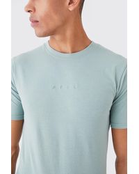 BoohooMAN - Muscle Fit Ofcl Washed Crew Neck T-shirt - Lyst
