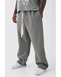 BoohooMAN - Oversized Drop-Crotch Relaxed Joggers - Lyst