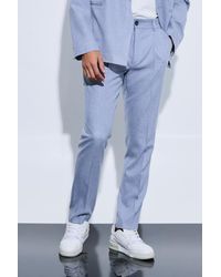 BoohooMAN - Check Slim Fit Suit Trousers - Lyst