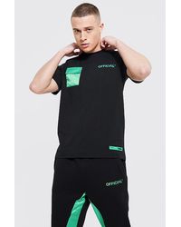 BoohooMAN Regular Fit Official Cargo T-shirt - Black