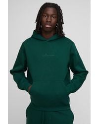 Boohoo - Basic Bm Signature Regular Fit Over The Head Hoodie - Lyst