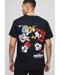 BoohooMAN - Regular Fit Disney Mickey Mouse License Printed T-shirt - Lyst
