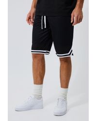 BoohooMAN - Tall Mesh Basketball Shorts With Tape - Lyst