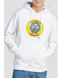 BoohooMAN - Breaking Bad Breaking Bad Los Pollos Hermanos Hoodie, White - Lyst