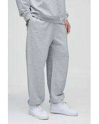 BoohooMAN - Tall 260Gsm Loopback Oversized Fit Basic Sweatpants - Lyst