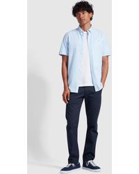 BoohooMAN - Brewer Short Sleeve Shirt Bd Slim Sky Blue - Lyst