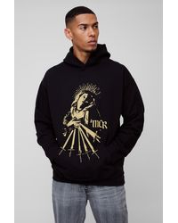 BoohooMAN - Oversized My Chemical Romance License Print Hoodie - Lyst