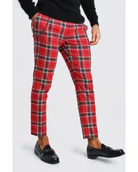 plaid smart pants