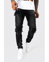 BoohooMAN Denim Super Skinny Bandana 