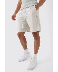 BoohooMAN - Relaxed Mid Length Limited Edition Mesh Shorts - Lyst