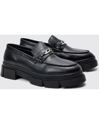 BoohooMAN - Track Sole Snaffle Loafer - Lyst