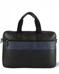 BoohooMAN - Silver Street London Walter Leather Laptop Bag - Lyst