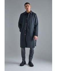BoohooMAN - Classic Belted Trench Coat - Lyst