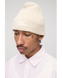 BoohooMAN - Embroidered Beanie - Lyst