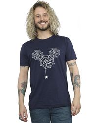 BoohooMAN - Disney Mickey Mouse Spider Web Head T-shirt - Lyst