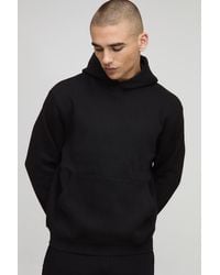 BoohooMAN - Basic Bm Signature Regular Fit Over The Head Hoodie - Lyst