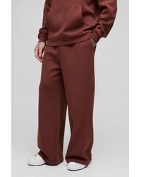 Boohoo - Pantalón Deportivo Tall Básico De Pernera Súper Ancha De 330G/M2 - Lyst