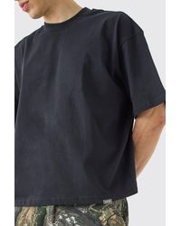 BoohooMAN - Oversized Extended Neck Boxy Heavyweight T-shirt - Lyst