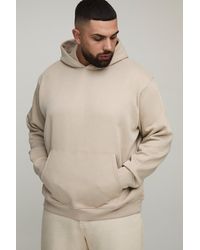 Boohoo - Plus Basic Oversized Over The Head Hoodie - Lyst