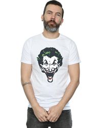 BoohooMAN - Dc Comics The Joker Big Face T-shirt - Lyst