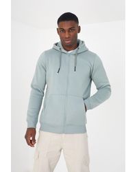 BoohooMAN - Brave Soul Zip Through Hoodie - Lyst