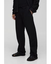 Boohoo - Pantalón Deportivo Recto Con Línea De Jacquard - Lyst
