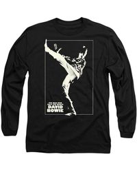BoohooMAN - David Bowie David Bowie The Man Cover Mens Long Sleeve T Shirt, Black - Lyst