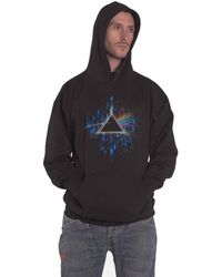BoohooMAN - Pink Floyd Dark Side Of The Moon Blue Splatter Hoodie - Lyst