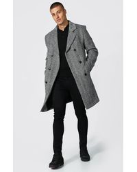 mens coat herringbone