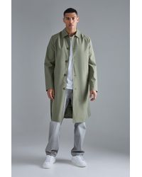 BoohooMAN - Classic Belted Trench Coat - Lyst