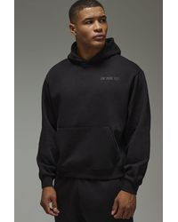 BoohooMAN - One More Rep Oversized Boxy Embossed Hoodie - Lyst