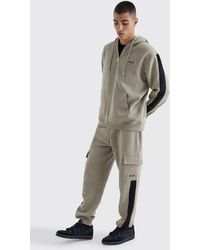 BoohooMAN - Man Hoodie And Cargo Jogger Set - Lyst