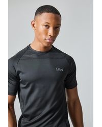 BoohooMAN - Man Active Camo Muscle Fit Raglan T-shirt - Lyst