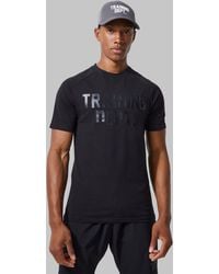 BoohooMAN - Man Active Muscle Fit Training Dept T Shirt - Lyst