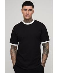 BoohooMAN - Tall Ringer Crew Neck Regular Fit T-Shirt - Lyst