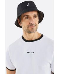 BoohooMAN - Nautica 'odessa' Reversible Bucket Hat - Lyst
