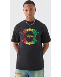 BoohooMAN - Regular Embroidered Graphic T-shirt - Lyst
