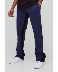 BoohooMAN - Tall Regular Fit Stacked Gusset Joggers - Lyst