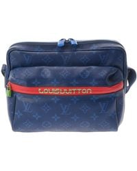 BoohooMAN - Louis Vuitton Preloved Monogram Denim Blue Crossbody Bag Shoulder Bags - Lyst